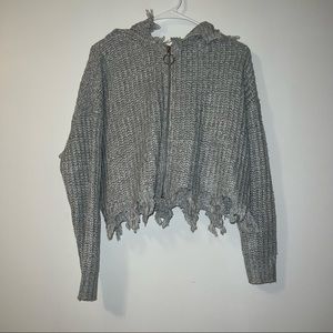 Cropped Knit Sweater